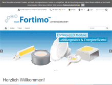 Tablet Screenshot of fortimo.de